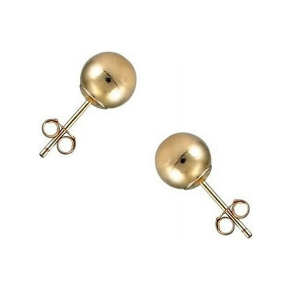iJewelry2 14k Yellow Gold Round Bead Ball Stud Earrings