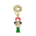 thumbnail image 1 of iJewelry2 Ancient Egyptian Afro-American Colored ANKH Cross with Gye Nyame Motif Gold Tone Box Chain Pendant Necklace 18'', 1 of 5
