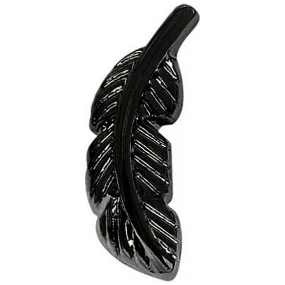 iJewelry2 Black Tone Stainless Steel Feather Shaped Left Tragus Ear Piercing