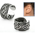 thumbnail image 1 of iJewelry2 Double Heart Design Sterling Silver Helix Ear Cuff Clip-on Ring, 1 of 1