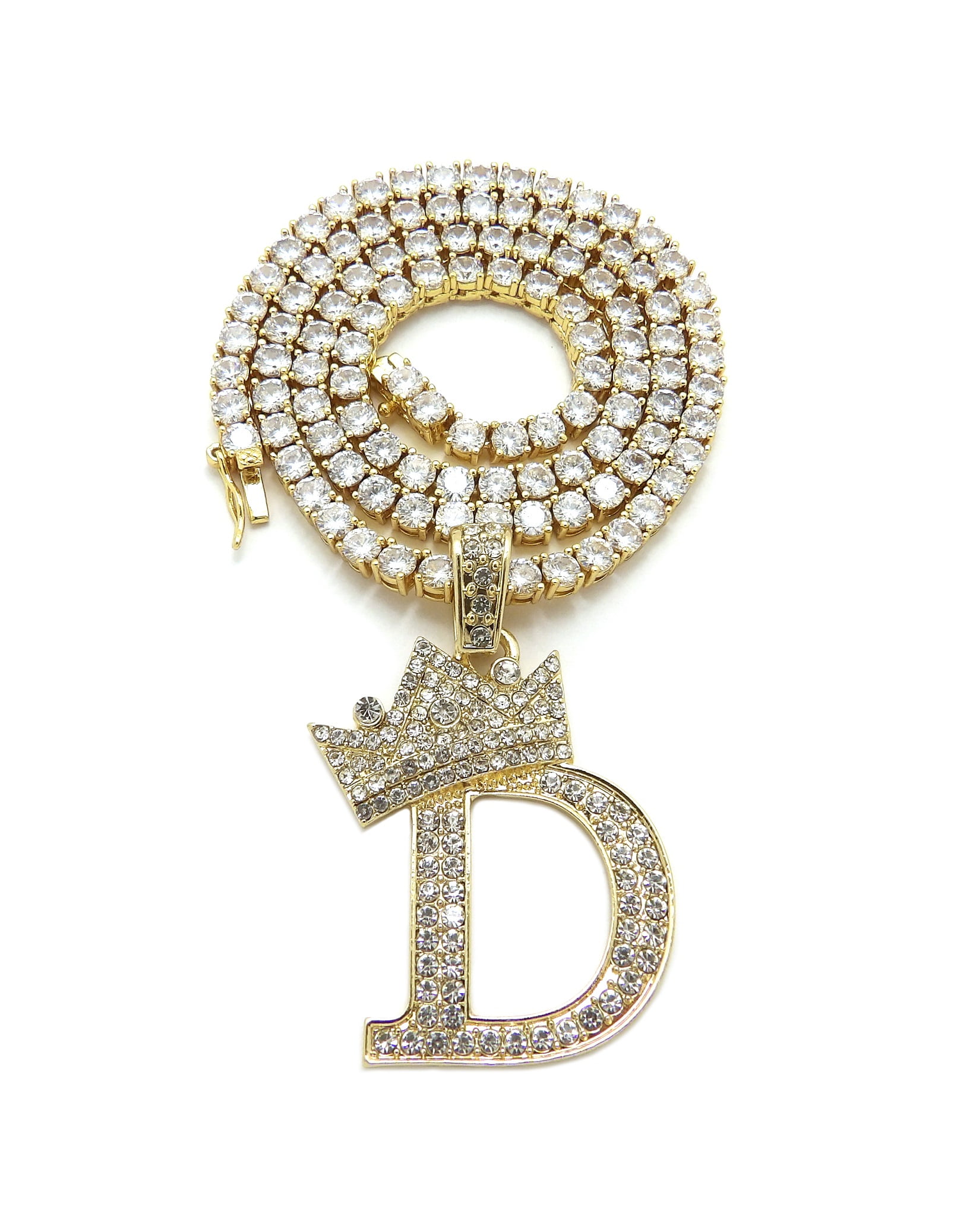 iJewelry2 Kings and Queens Crowned Initial Letter D Pendant iJewelry2 Kings and Queens Crowned Initial Letter D Pendant