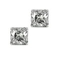 thumbnail image 1 of iJewelry2 Square CZ Princess Cut Sterling Silver Magnetic Stud Studs 5mm, 1 of 2