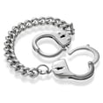 thumbnail image 1 of iJewelry2 Stainless Steel Link Biker Men Bracelet with Handcuff Lock 8'', 1 of 1