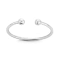 thumbnail image 1 of iJewelry2 Sterling Silver High Polished Double Bead Open Ring Size 7, 1 of 6