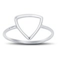 thumbnail image 1 of iJewelry2 Sterling Silver Open Triangle Ring Size 5, 1 of 8
