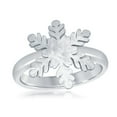 thumbnail image 1 of iJewelry2 Sterling Silver Snowflake Cocktail Ring Size 10, 1 of 2