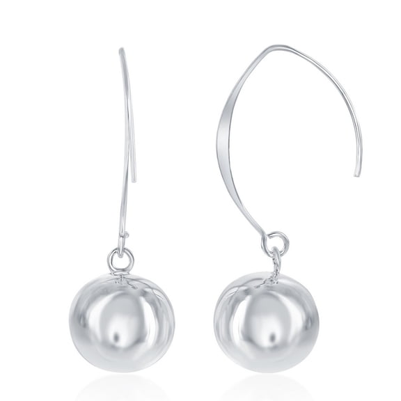 iJewelry2 Sterling Sliver Dangling Bead Threader Earrings