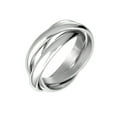 thumbnail image 1 of iJewelry2 Triple Rolling Russian Wedding Rings Bands in Stainless Steel, 1 of 2