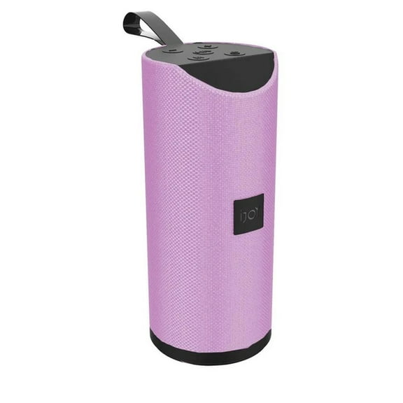 iJoy Roar Pink & Black Portable Loudspeaker Splashproof Bluetooth Speaker with FM Radio