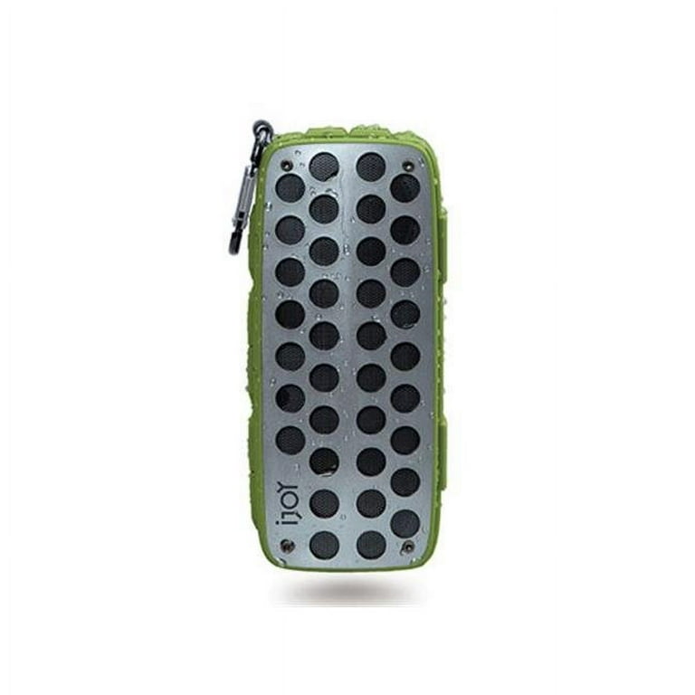 iJoy Rugged SHELL Splashproof Bluetooth Speaker, Green Pack