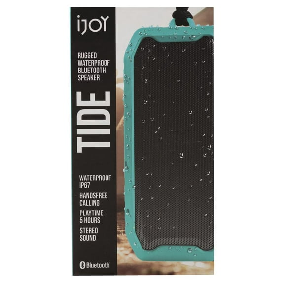 iJoy TIDE Portable Bluetooth Speaker - Teal Model Number: AD191