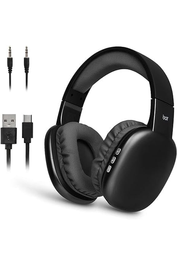 Ultra Over-Ear Wireless Bluetooth Headphones, Noise Canceling, Built-in Mic, Aux Backup, 10 H Playtime, Comfortable Design – Great Travel Gift