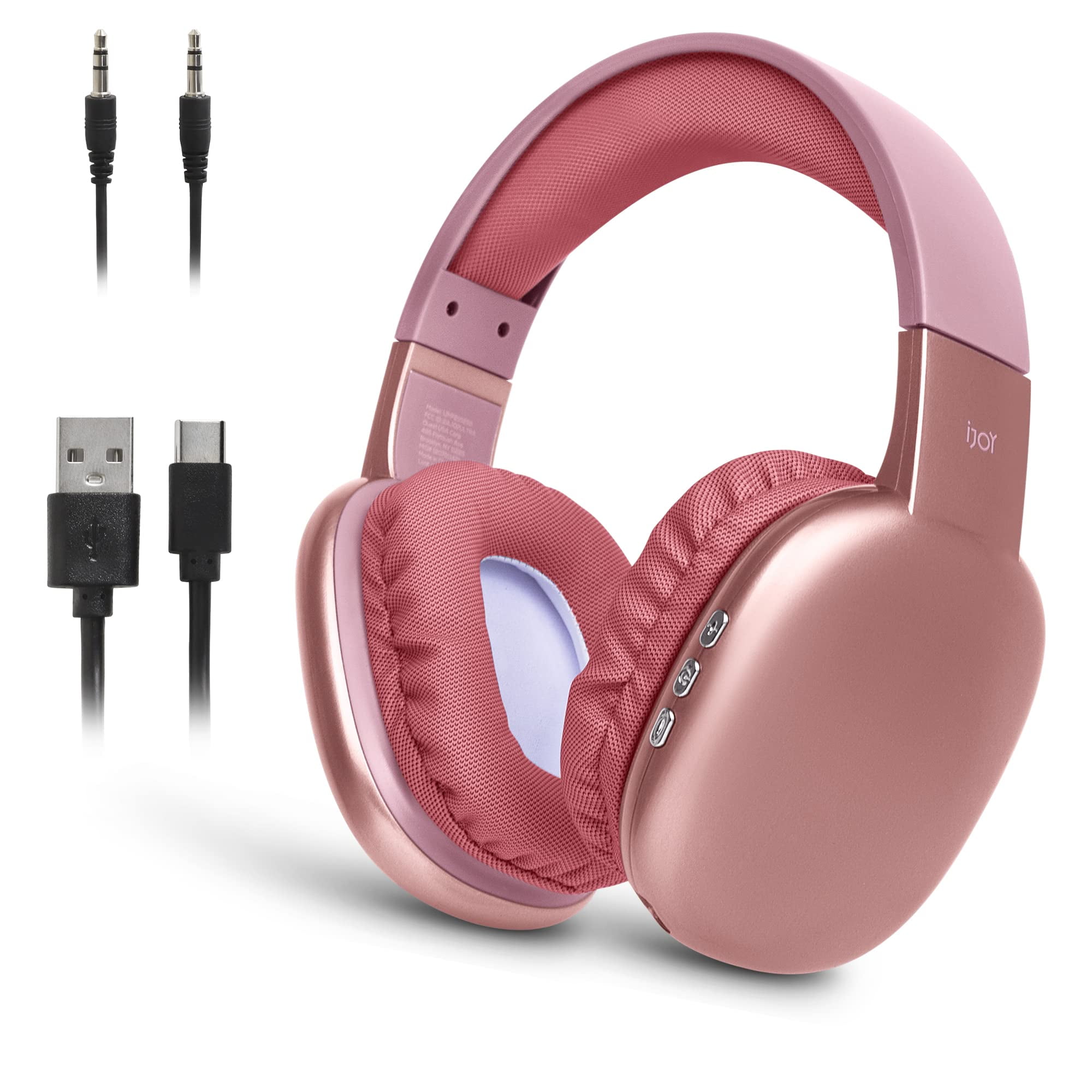 iJoy Ultra Wireless Headphones with Microphone Rechargeable Over Ear