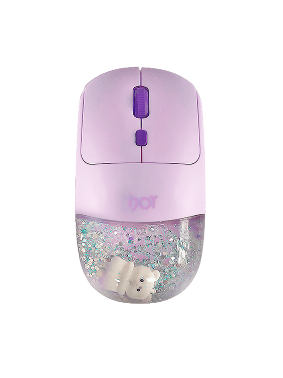 Wireless Bear Glitter Mouse