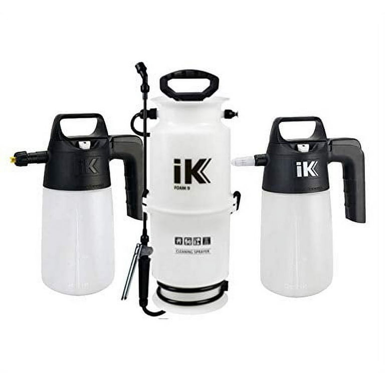IK Pump Sprayer Combo Kit (3-PK) IK Foam 9 + IK Foam 1.5 + IK Multi 1.5 Professional Auto Detailing Foamers and Multi-Purpose Pressure Sprayer | Pro