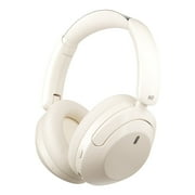 iKF-T3 Wireless Headphones Bluetooth 5.3 Active Noise Cancelling 125H Playtime Hi-Res Smart App Control 38ms Low Latency Foldable Lightweight Headset for PC Home Travel Office Off White