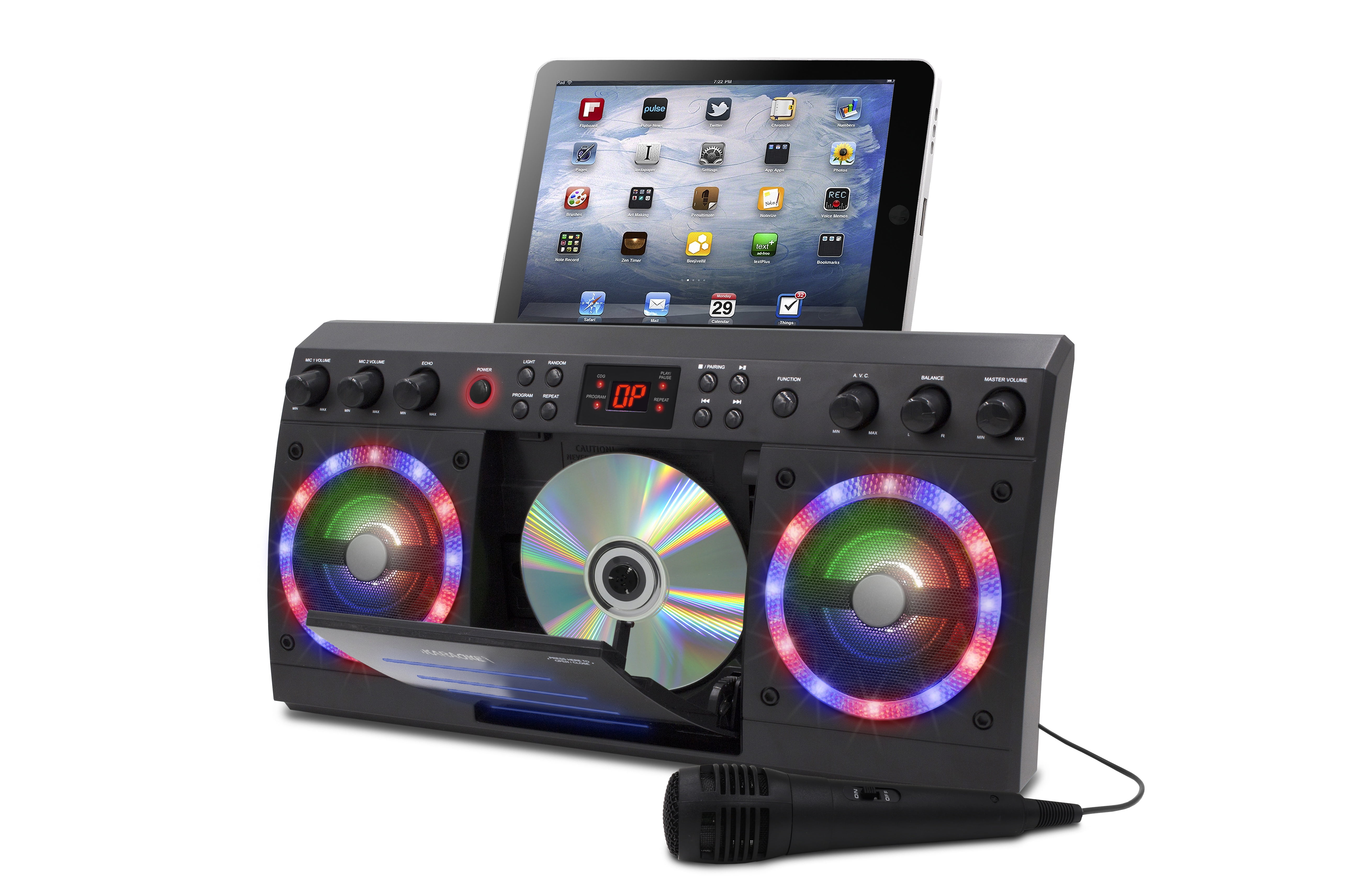 iKaraoke KS303B-BT Bluetooth CD&G Karaoke System with Multi