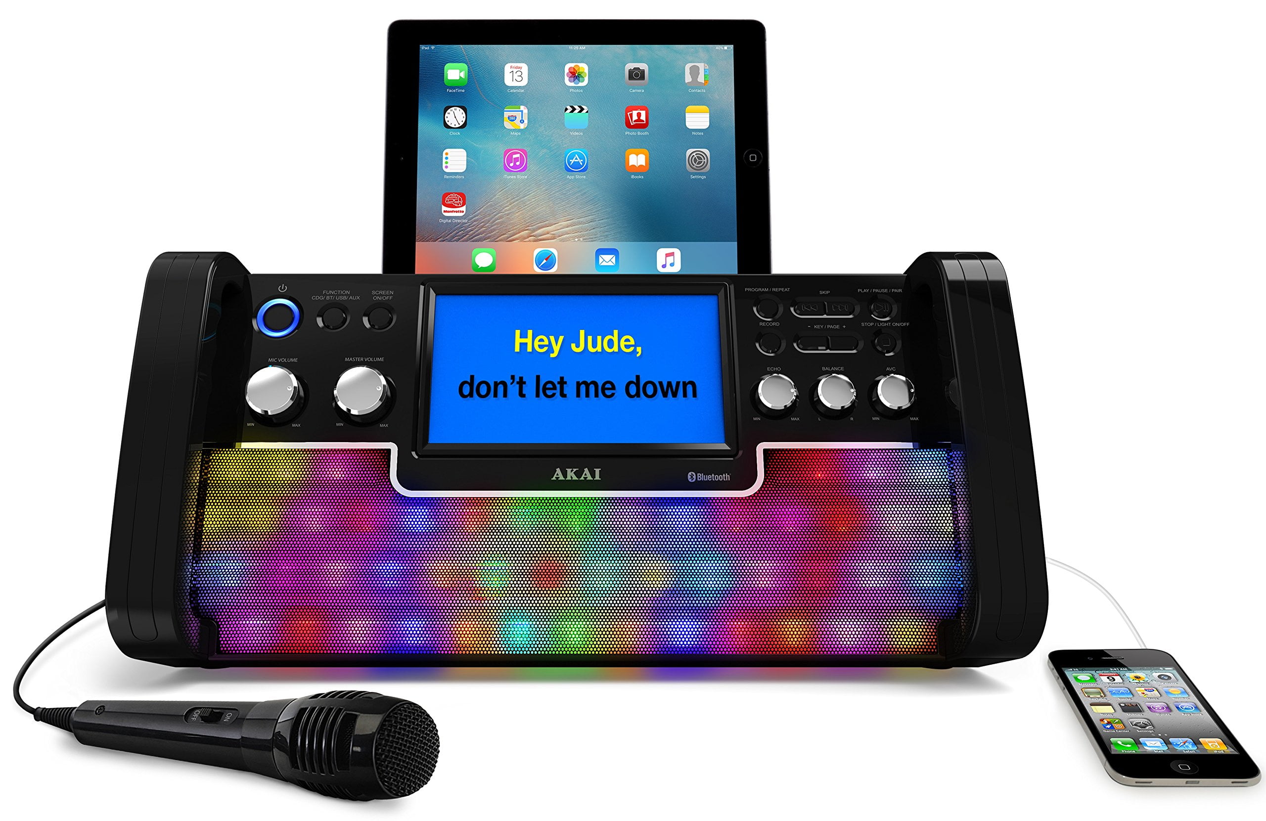 iKaraoke KS780-BT Bluetooth CD+G Karaoke System with USB Playback
