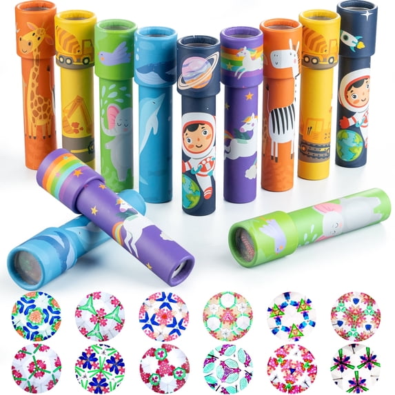 iKeelo 12PCS Classic Kaleidoscope - Return Gifts for Kids' Birthday, Retro Party Favor Goodie Bag Fillers, School Carnival Prize and Stocking Stuffers