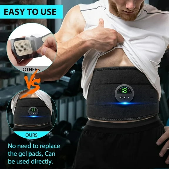 iKeener EMS Pulse Body Massage Belt Anti-honeycomb Smart Abdominal Muscle Stimulator Fat Burner Waist Weight Loss Body Slimming Massage