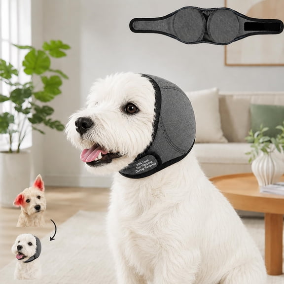 iKeep No-Shake Dog Ear Wrap 95% Less Ear Flapping During Recovery Keep Ears Stable for Aural Hematoma/Post-Surgery - Helps Prevent Ear Re-Injury for Small Breeds Dachshund/Westie/Shiba Inu