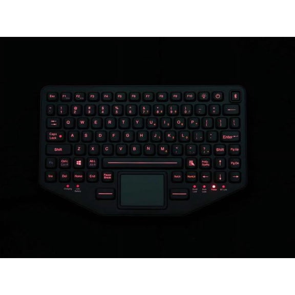 iKey BT-870-TP-SLIM Dual Connectivity Rugged Backlit Keyboard w/ TouchPad