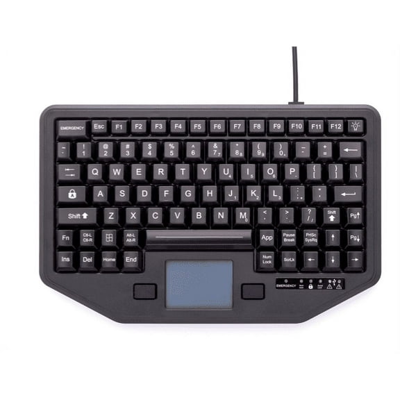 iKey IK-88-TP-USB Full Travel Backlit USB Rugged Keyboard w/ TouchPad (NO USB PORT)