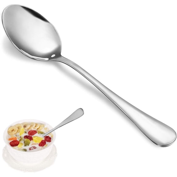 iKonbi 24 Piece Thick Stainless Steel Teaspoons Set, Durable Small Spoons,Metal Dessert Spoon,Mirror Polished & Dishwasher Safe (Approx. 6.7 Inch)