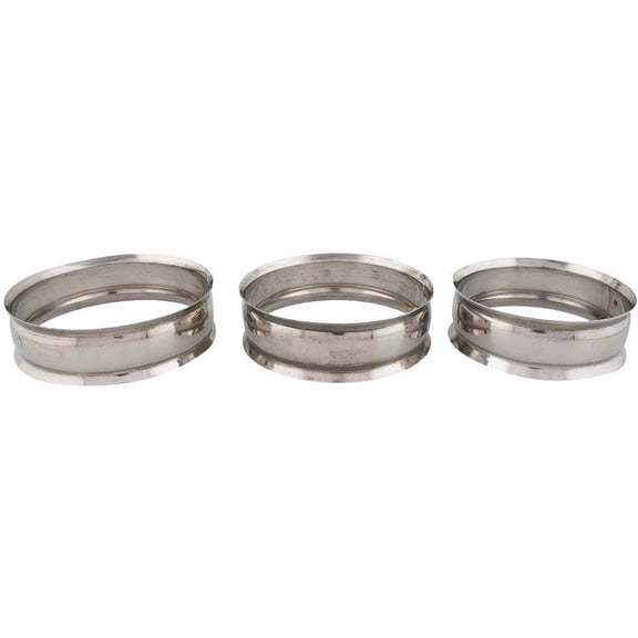 iKonbi 3 Stainless Steel Strong Matka ring Hot Pot Stand Hot ring Casserole Multipurpose Stand Kitchen Steaming Tray Stand Steamer Rack Stand also used for Barbeque-Set of 3