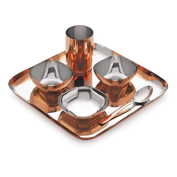 iKonbi 6 pcs Dinner Set with Bottom Copper Plating