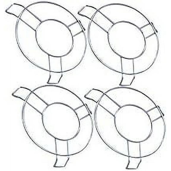 iKonbi Metal Hot Pot Stand ( Set Of 4 ) Stainless Steel Heat Resistant Hot Pan/Pot Stand