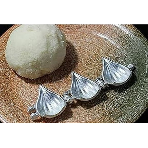 iKonbi Modak Maker Mould Aluminum for Ganpati, Diwali, Dasra, and Other Festival Set of 2