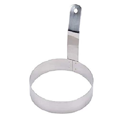 iKonbi Set of 2 Stainless Steel Round Egg Ring with Handle
