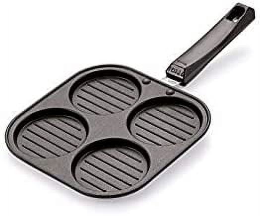 iKonbi Square Grill Non-Stick 4 Cavities Multi Snack Maker, (Mini Uttapam / Pancake Maker)