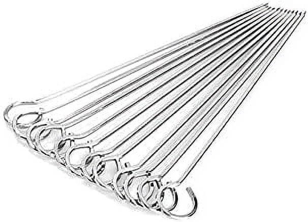 iKonbi Stainless Steel 12 Inch Barbeque Rods- Set of 12 - Walmart.com