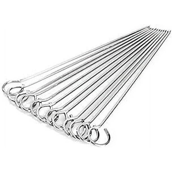 iKonbi Stainless Steel 12 Inch Barbeque Rods- Set of 12
