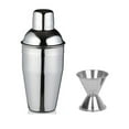 thumbnail image 1 of iKonbi Stainless Steel 2 Piece Bar Set (Medium) - Delux Cocktail Shaker 500 ml and peg Measure 30/60 ml, 1 of 1