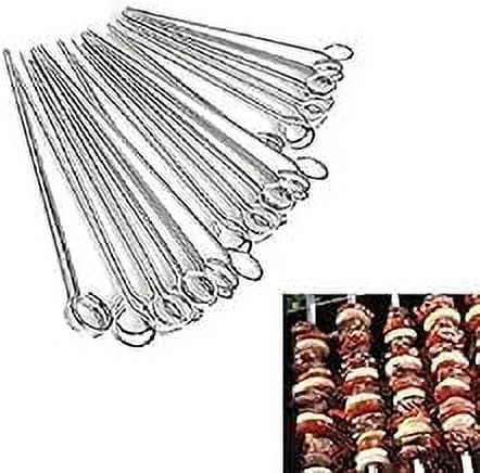 iKonbi Stainless Steel 24 Pcs Barbeque Rods 10 inch