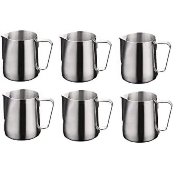 iKonbi Stainless Steel 600 ml of Milk Jug- Set of 6