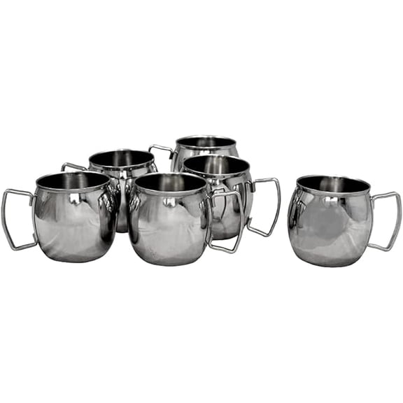 iKonbi Stainless Steel Beer Mugs- Set of 6