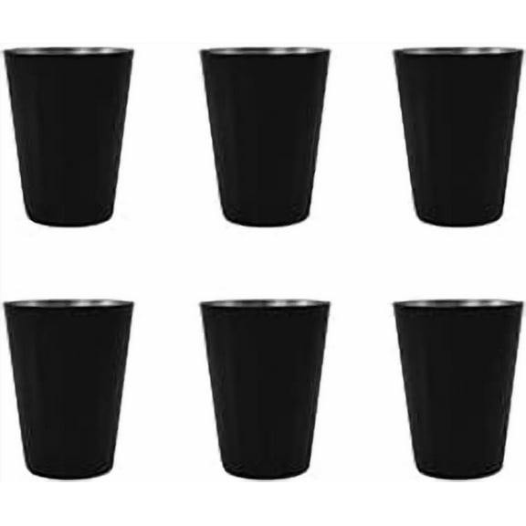 iKonbi Stainless Steel Black Shot Glass Set of 6 (50 ml)