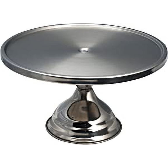 iKonbi Stainless Steel Cake and Pizza Stand, Steel