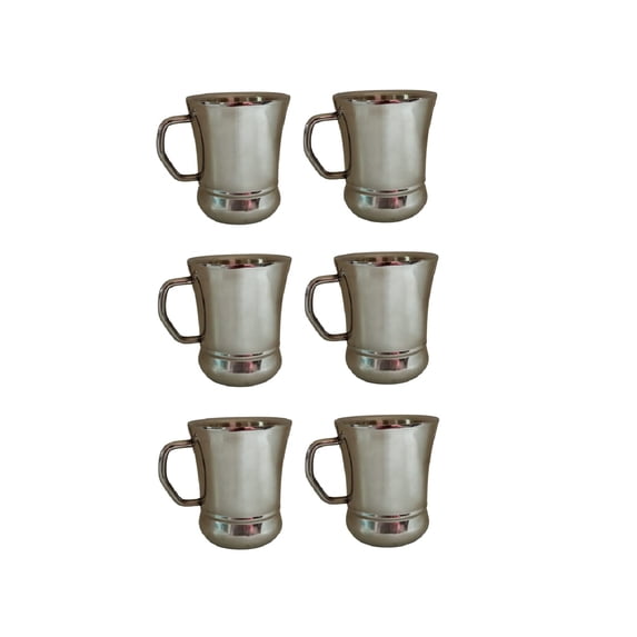 iKonbi Stainless Steel Double Wall World Cups 120 ml- Set of 6
