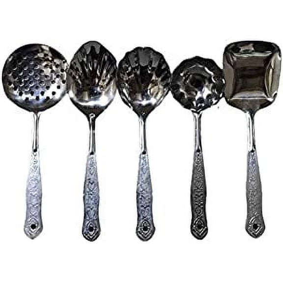 iKonbi Stainless Steel Kitchen Tool Serving Spoons Delux Set