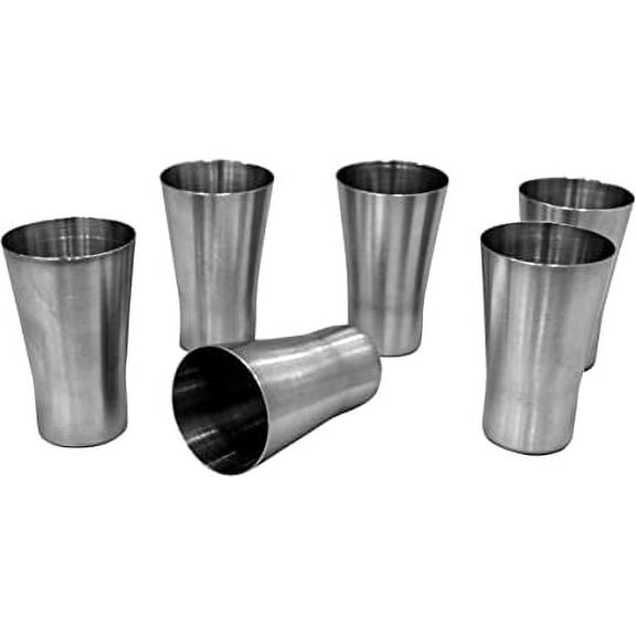 iKonbi Stainless Steel Party Shot Glass- Set of 6- 50 ml