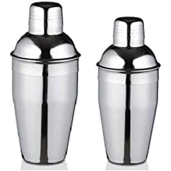 iKonbi Stainless Steel Set of 2 Delux multisize Cocktail shakers- 500/750 ml