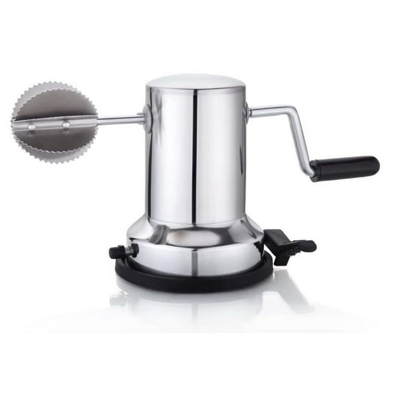 iKonbi Stainless Steel Stainless Steel Coconut Scraper with Vacuum Base, Coconut Grater Machine, Coconut Crusher, Manual Hand Roller