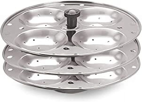 iKonbi Stainless steel Idli stand/Idli maker 4x3 plates (12 Idli