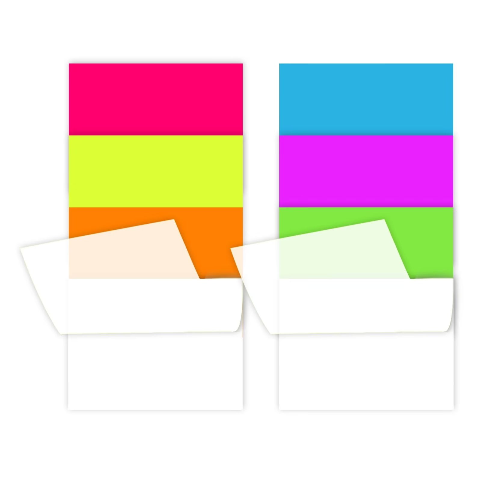 iKyce Transparent Sticky Notes 4 x 3 inch, Assorted Colors, 400