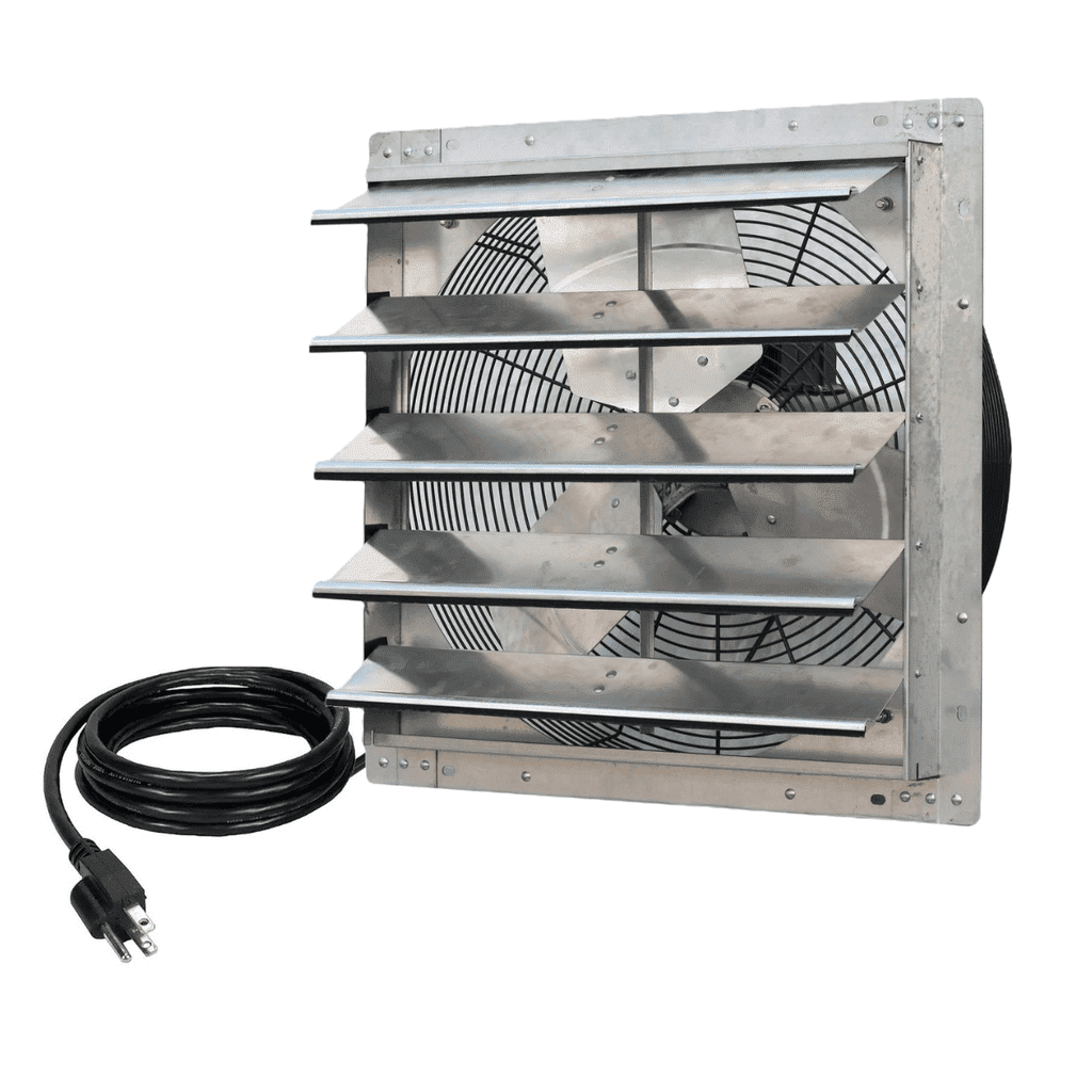 New Upgraded iLIVING 20 Inch Variable Speed Shutter Exhaust Fan, Wall-Mounted, Includes Power Cord